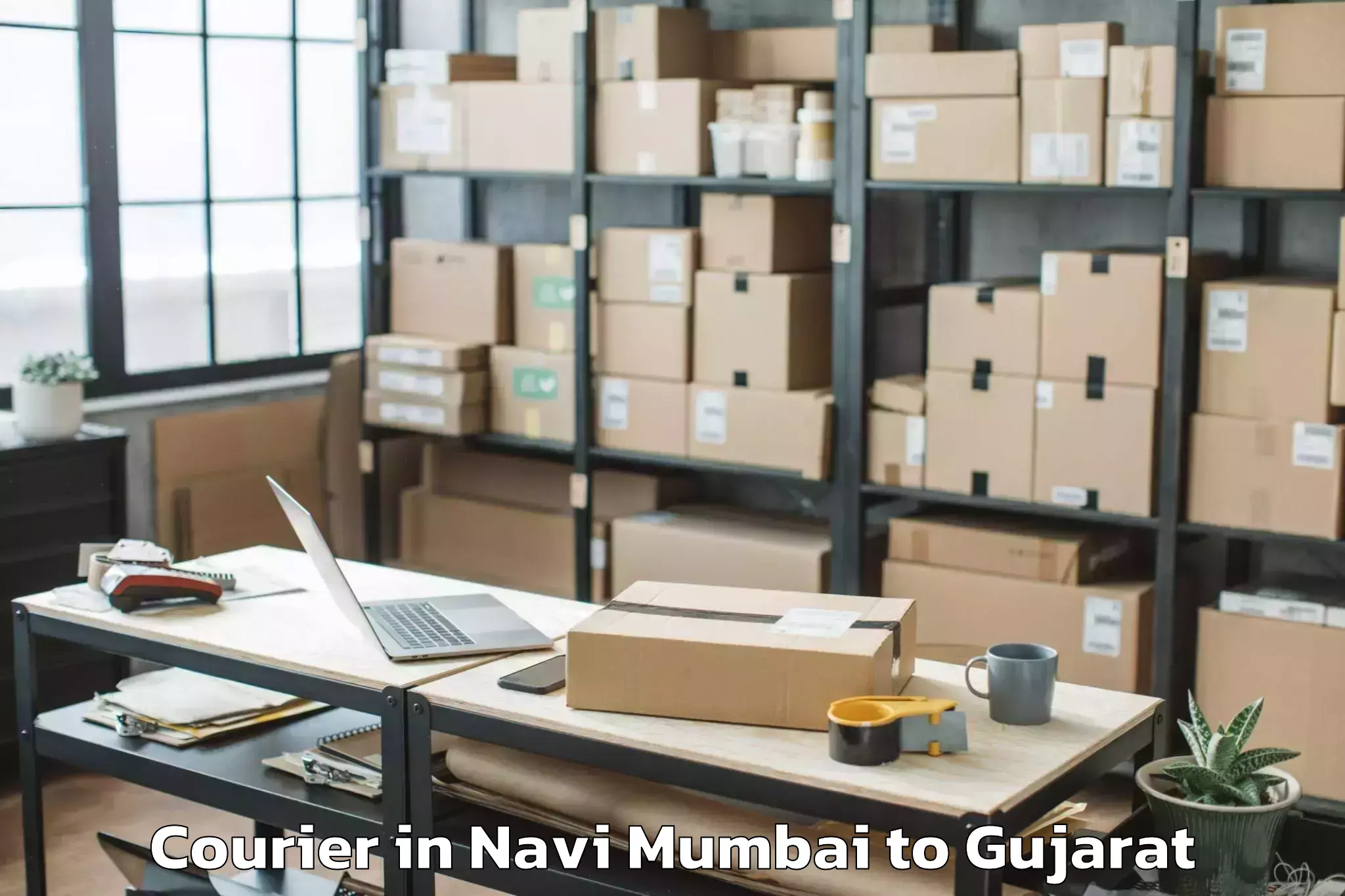 Hassle-Free Navi Mumbai to Bagasra Courier